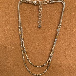 Brighton Gold and Silver double strand necklace